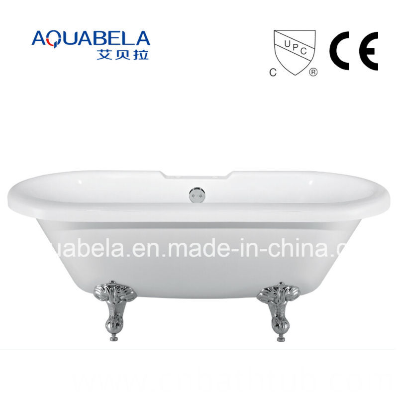 2016 New Style CE Approved Acrylic Chawfoot Bathtubs with Legs